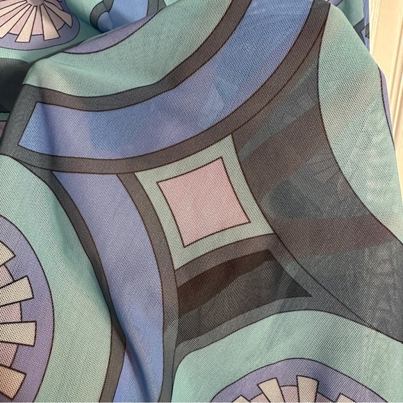 Puma x Palomo tight longsleeve mesh shirt, rubber label at hem, mock neck, sz. S - Picture 3 of 11